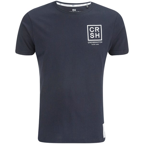 T-Shirt Crosshatch "Hicker" -Homme -Bleu Nuit