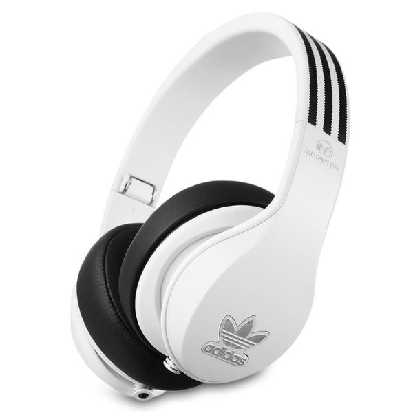 adidas Originals by Monster Headphones (3-Button Control Talk & Passive Noise Cancellation) - White