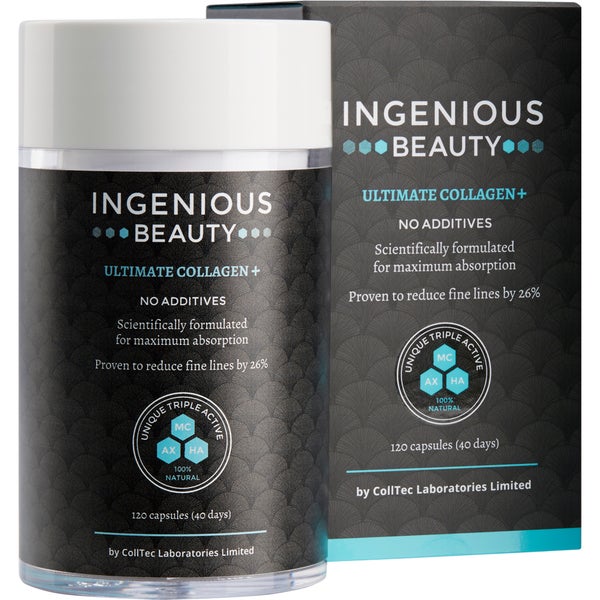 Supplément de soins de la peau Ingenious Beauty Ultimate Collagen+ (120 Capsules)