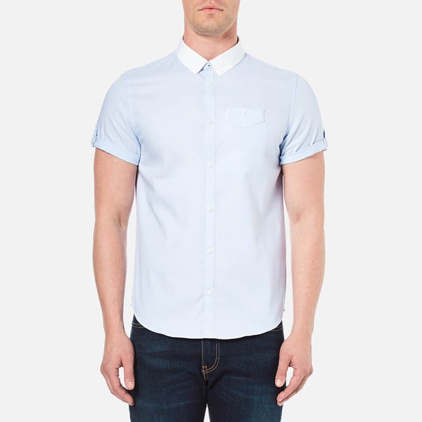 Luke 1977 Men's Fortunes Gap Short Sleeve Shirt - Sky White