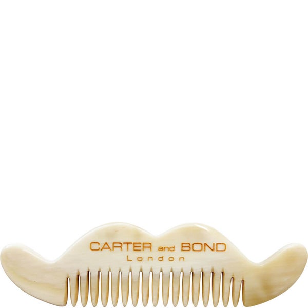 Carter and Bond Moustache Comb - Light