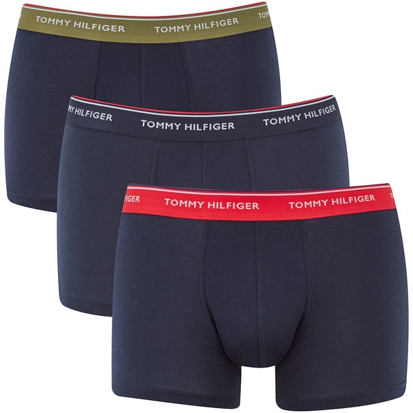 Tommy Hilfiger Men's 3 Pack Premium Essentials Boxer Shorts - Navy