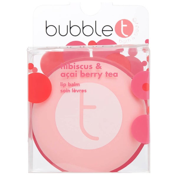 Baume pour les Lèvres Macaroon Bubble T - Hibiscus & Thé d'Açaï 
