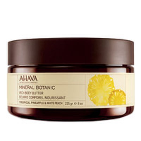 AHAVA Mineral Botanic Rich Body Butter - Tropical Pineapple and White Peach