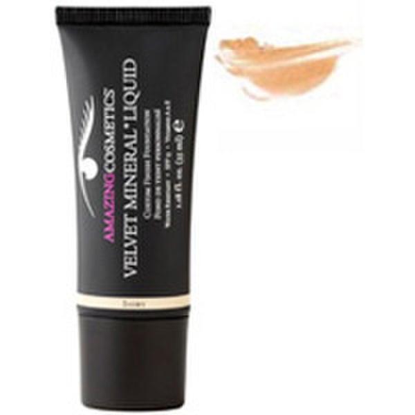 Amazing Cosmetics Velvet Mineral Liquid Custom Finish Foundation - Medium Tan