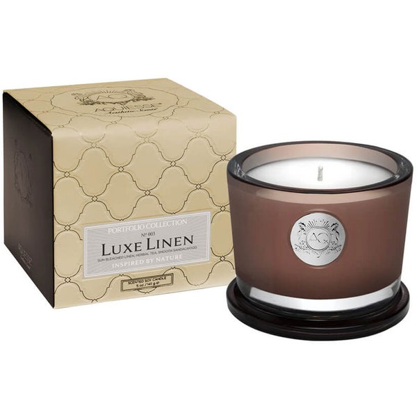 Aquiesse Small Glass Jar Candle - Luxe Linen