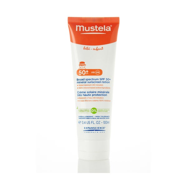 Mustela Broad Spectrum Mineral Sunscreen Lotion SPF 50 Plus