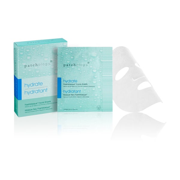patchology Hydrate FlashMasque Facial Sheets (8 Sheets)