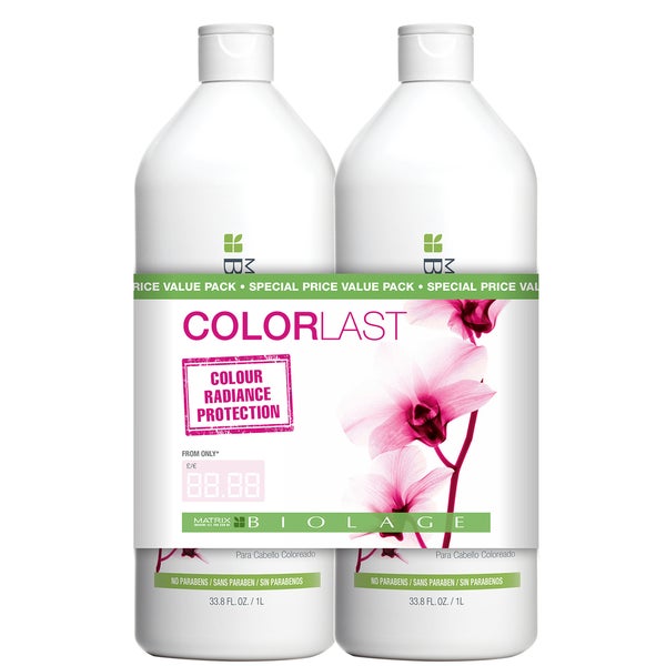 Matrix Biolage Colorlast Shampoo and Conditioner 1L Duo