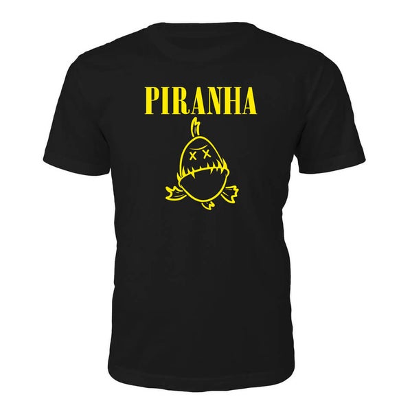 Tee Junkie Men's Piranha T-Shirt - Black