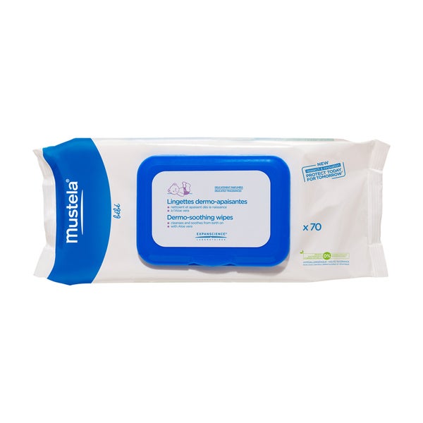 Mustela Dermo-Soothing Delicately Fragranced Diaper Wipes Pack of 70