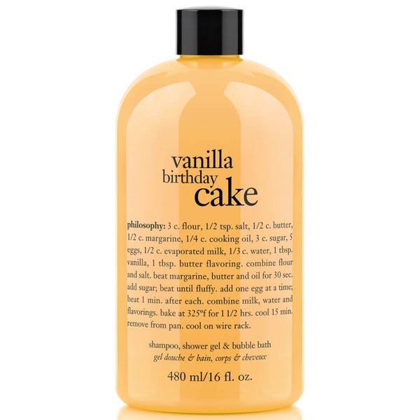 philosophy Vanilla Birthday Cake Shampoo, Bath & Shower Gel 480ml