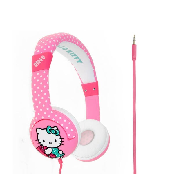 Hello Kitty Children's On-Ear Headphones - Hot Polka Dot