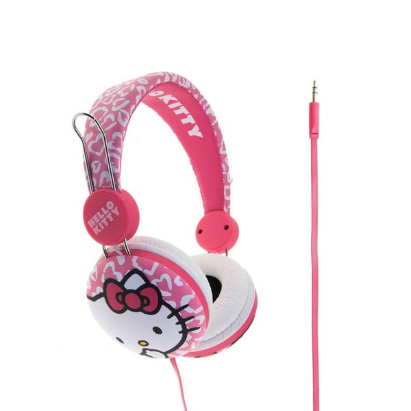 Hello Kitty On-Ear Headphones - Pink Leopard