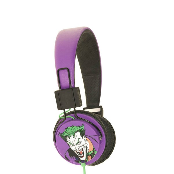 Batman The Joker Folding On-Ear Headphones - Black Logo