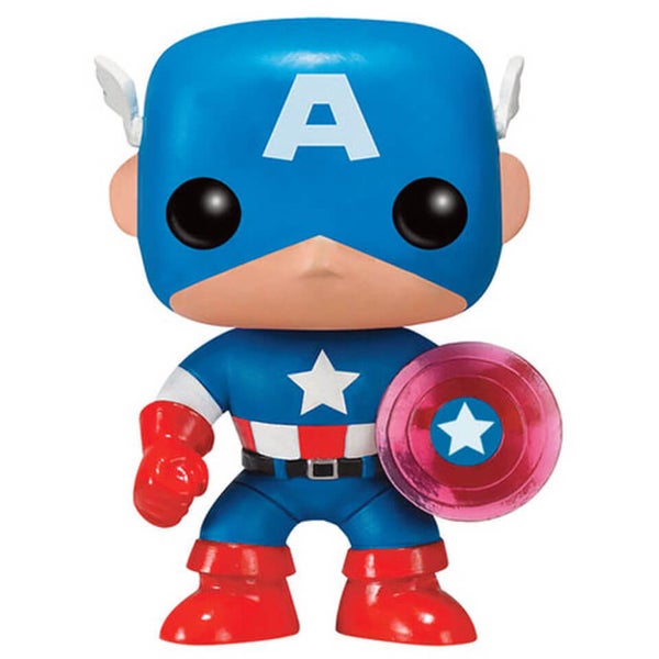 Marvel Comics POP! Marvel Vinyl Figur Captain America Photon Shield 75th Anniversary Limited