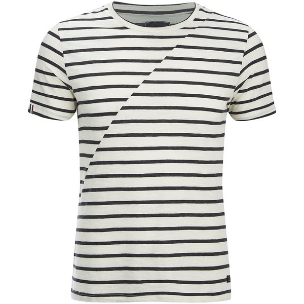 Produkt Men's Deko Asymetric Stripe T-Shirt - Cloud Dancer