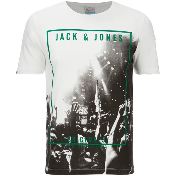 Jack & Jones Men's Originals Coffer T-Shirt - Cloud Dancer/Purple