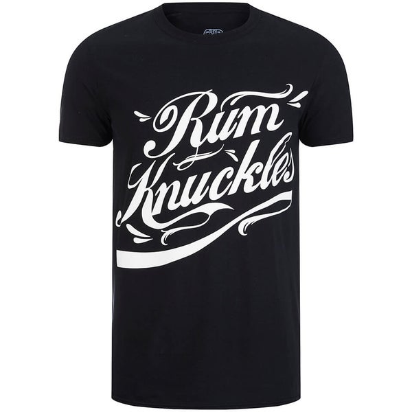 T-Shirt Homme Rum Knuckles Signature Logo -Noir