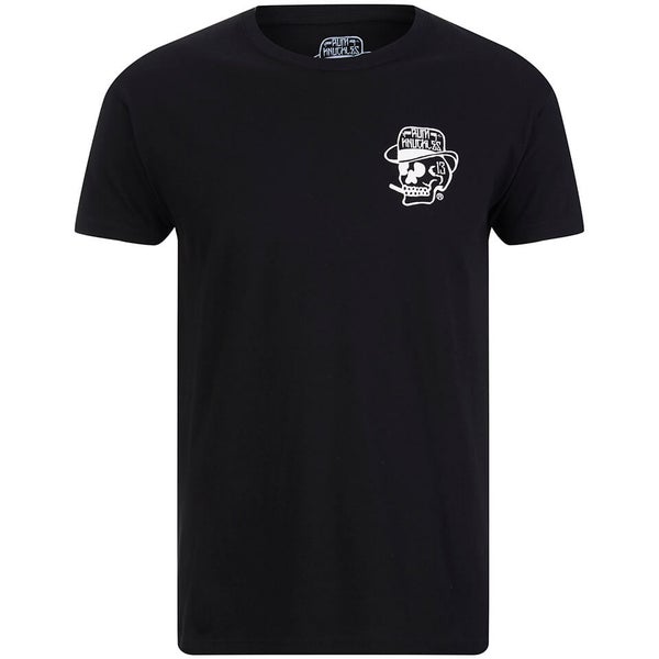 Rum Knuckles Mens Classic Logo T-Shirt - Zwart