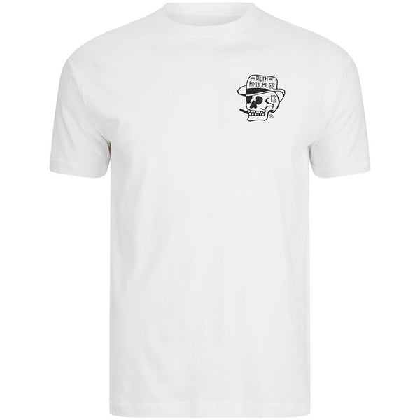 Rum Knuckles Mens Classic Logo T-Shirt - Wit