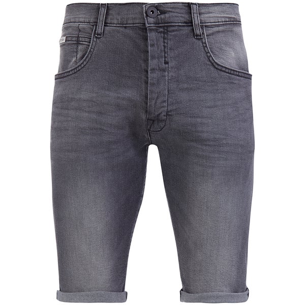 Crosshatch Men's Skylo Denim Shorts - Grey Wash