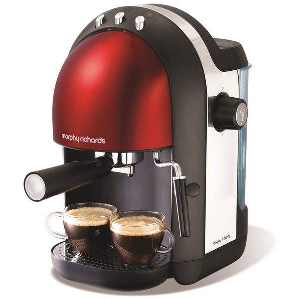 Morphy Richards Accents Espresso Machine - Red