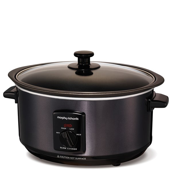 Morphy Richards Black Sear and Stew Slow Cooker 3.5L - Stainless Steel