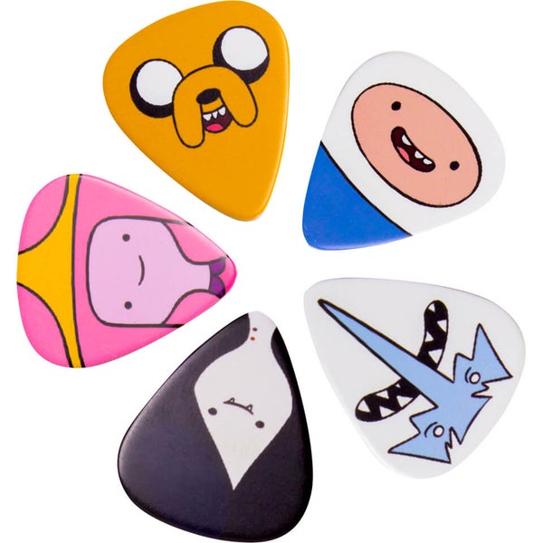 Adventure Time Character Guitar Plectrums (Set of 5)