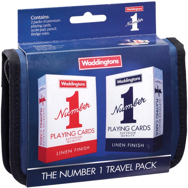Waddingtons Number 1 Playing Cards - Classic Red and Blue Original Edition