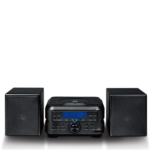 Akai A60006 Micro CD and Radio System - Black