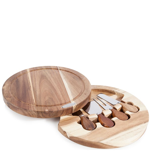 Natural Life Cheese Set with Cutting Board (4 Piece)