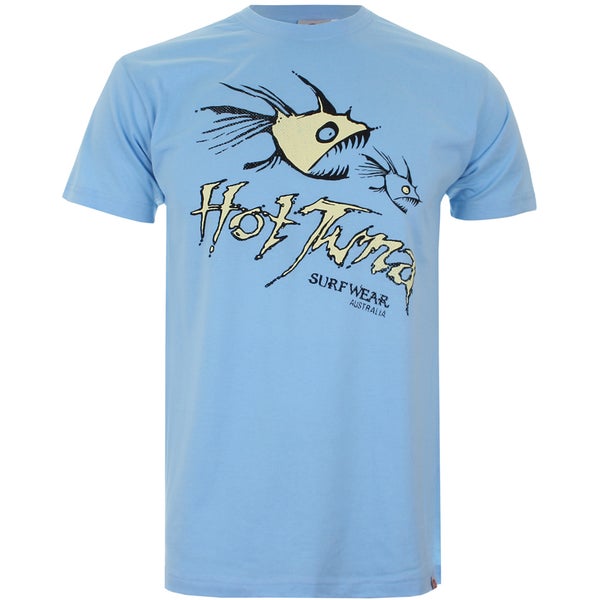 T-Shirt Homme Hot Tuna Nom Nom -Bleu Ciel