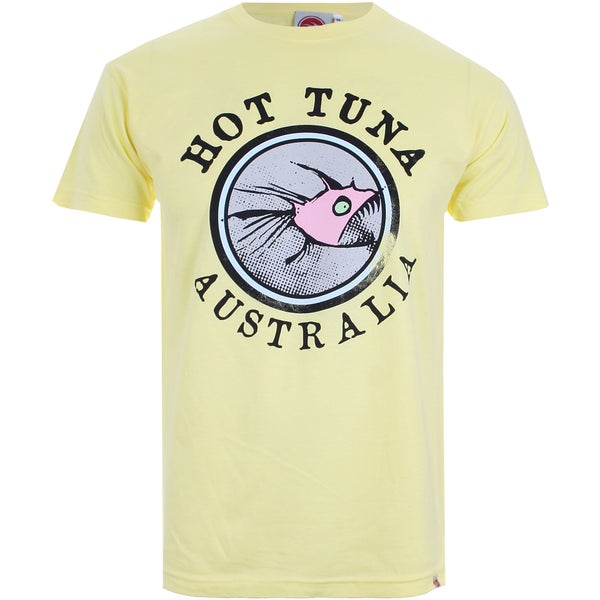 T-Shirt Homme Hot Tuna Australia -Jaune Pâle