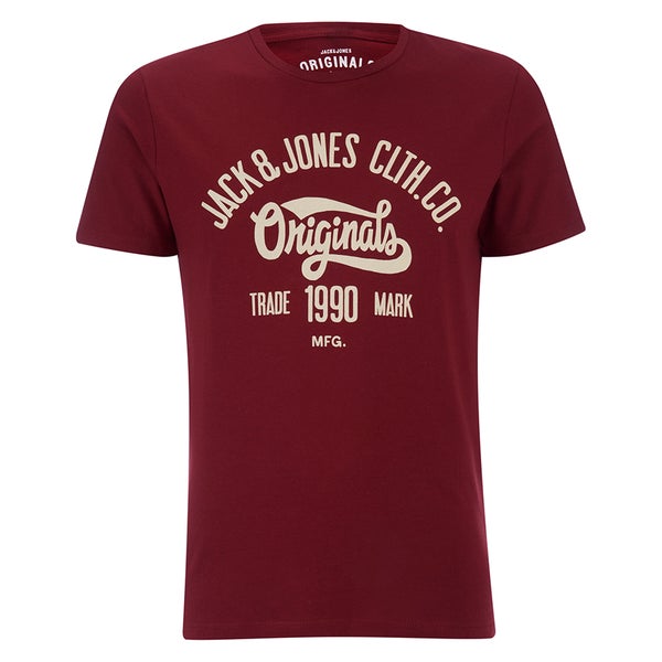 Jack & Jones T-Shirt Décontracté -Rouge Syrah