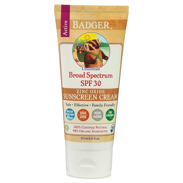 Badger Broad Spectrum Sunscreen SPF 30 87ml - Unscented