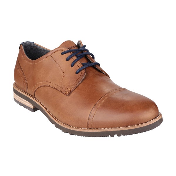 Rockport Men's Ledge Hill 2 Toe Cap Oxford Shoes - Caramel