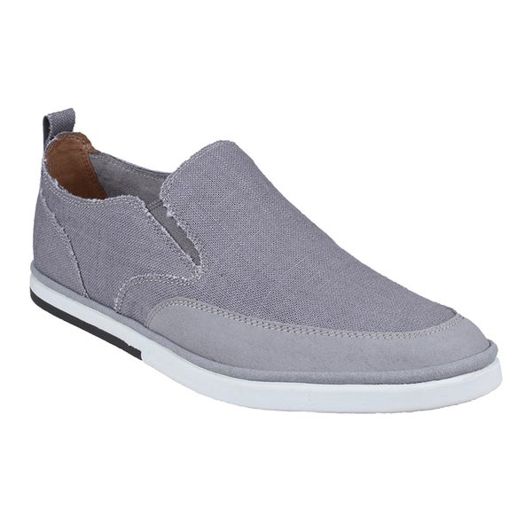 Rockport Men's Weekend Style Leather Slip On Trainers - Grey