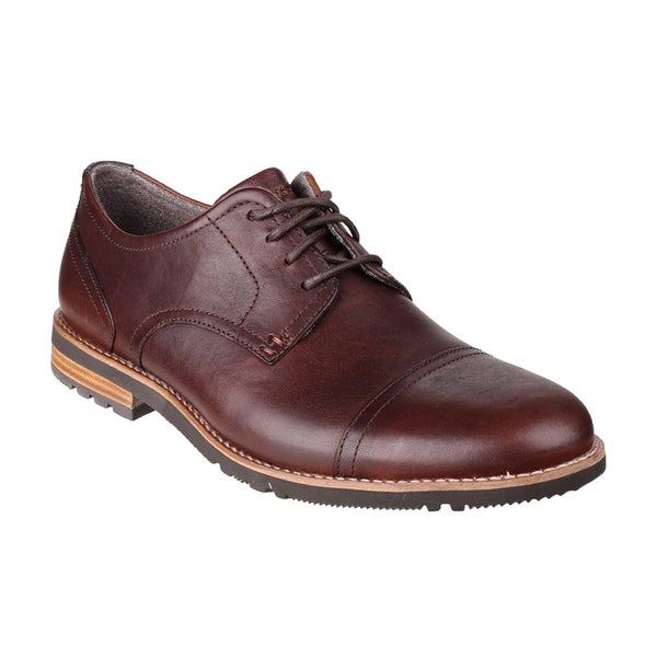 Rockport Men's Ledge Hill 2 Toe Cap Oxford Shoes - Dark Brown