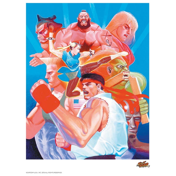 Street Fighter 'Hadouken' Art Print - 14 x 11