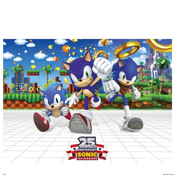 Sonic the Hedgehog 25th Anniversary Art Print - 14 x 11