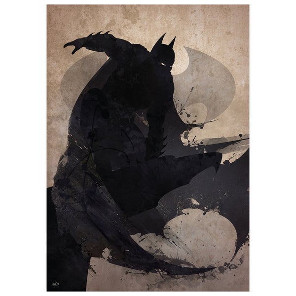 Batman Inspired Art Print - 16.5 x 11.7