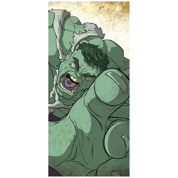 Green Giant Hulk Inspired Fine Art Print - 16.5" x 9.7"