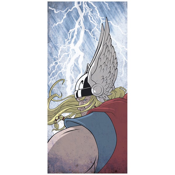 Thunder God Thor Inspired Fine Art Print - 16.5" x 9.7"