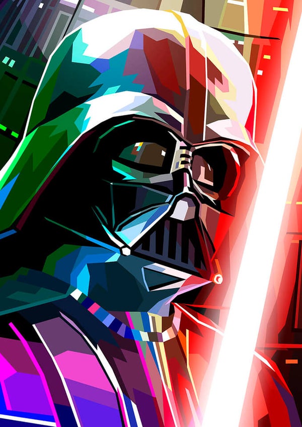 Star Wars Darth Vader Inspired Illustrative Fine Art Print - 16.5 x 11.7