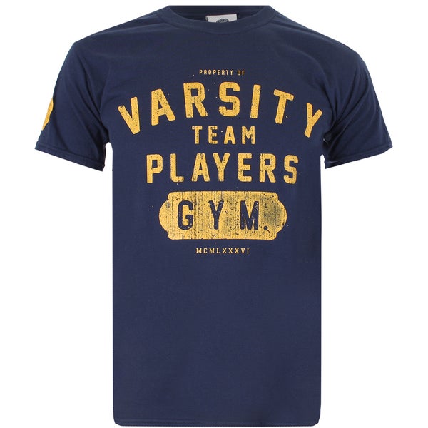 Varsity Team Players Men's Gym T-Shirt - Navy