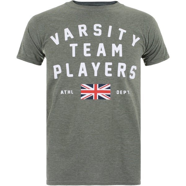 T-Shirt Homme Varsity Team Players Union - Vert