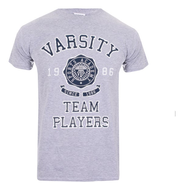 Varsity Team Players Men's Needle & Thread T-Shirt - Grey Marl