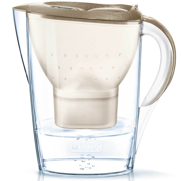 BRITA Marella Cool Water Filter Jug - Gold Glitter (2.4L)