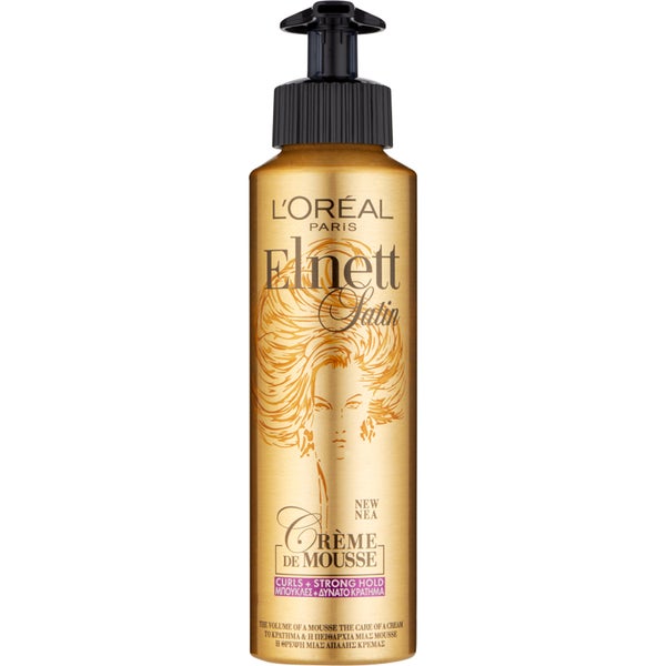 L'Oréal Paris Elnett Satin Fissaggio Forte mousse-crema per capelli mossi 200 ml